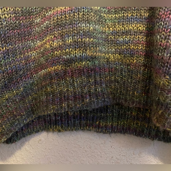 colorful acrylic knit balloon sleeve relaxed sweater - retro - rue21 - Picture 2 of 5